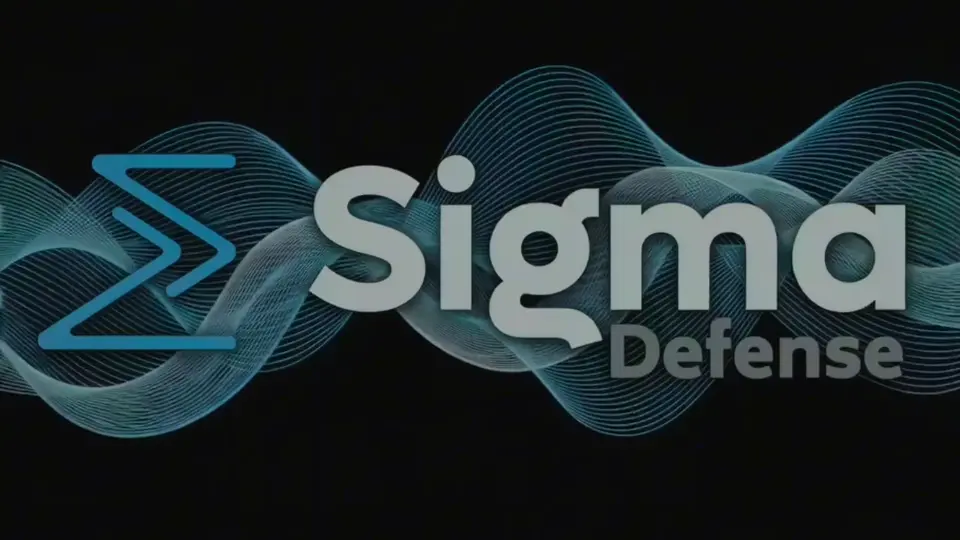 Sigma Defense branding from the Aries and NEOS networked ISR public demo reel